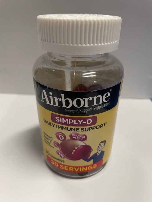 Airborne Simply D Daily Immune Support, 30ct