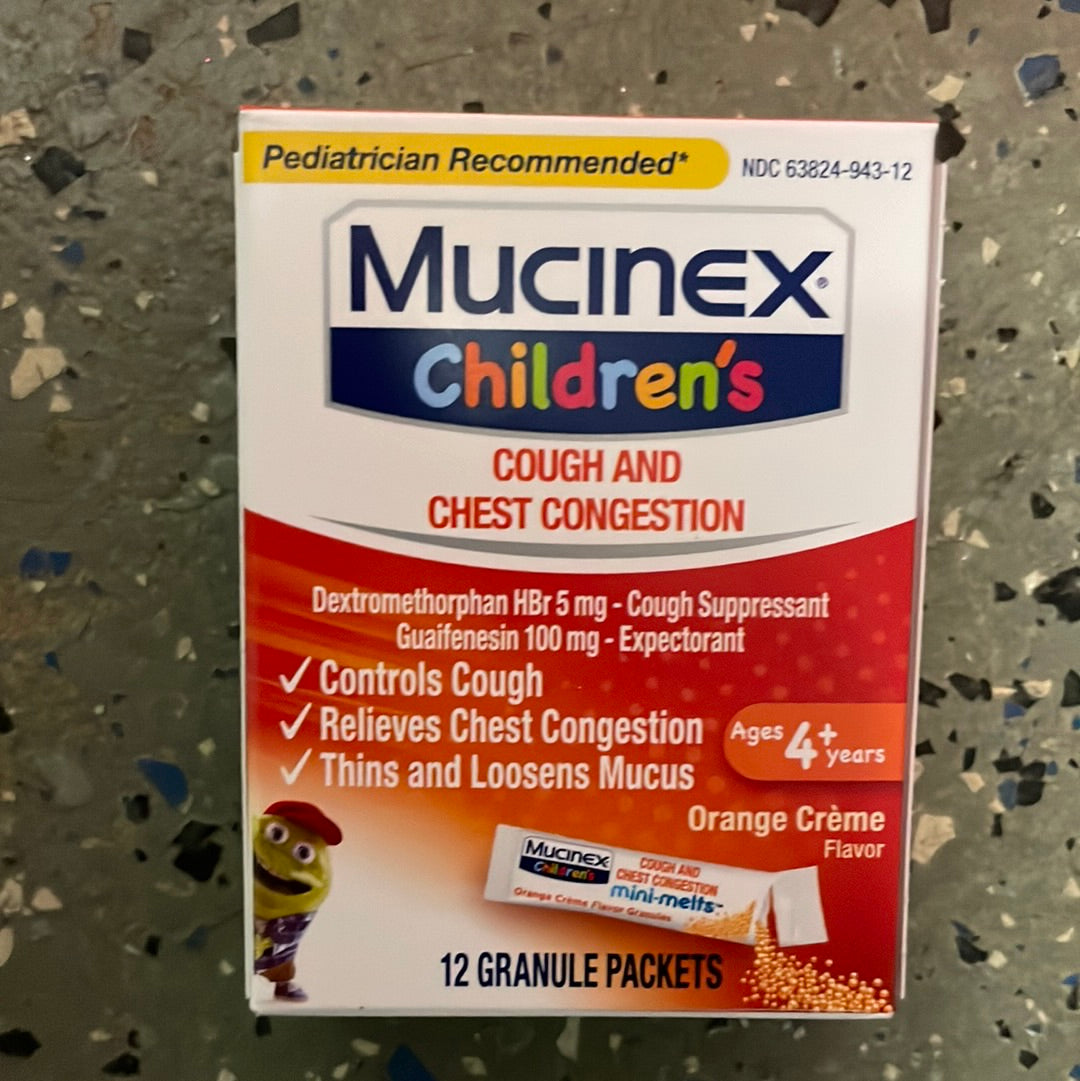 Youth, Mucinex Children’s Cough And Chest Congestion