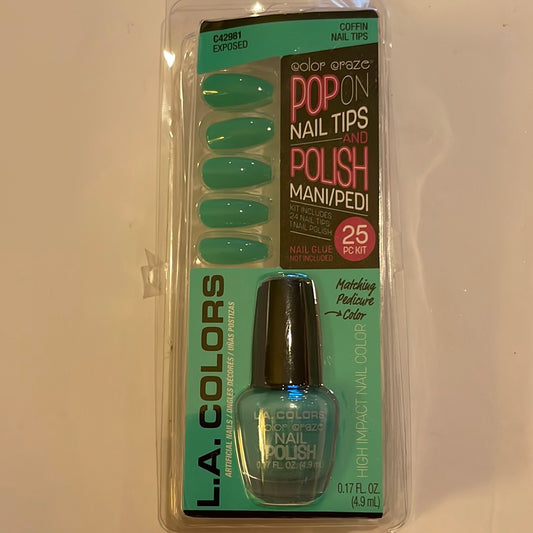 L.A. Colors Pop On Nail Tips and Polish