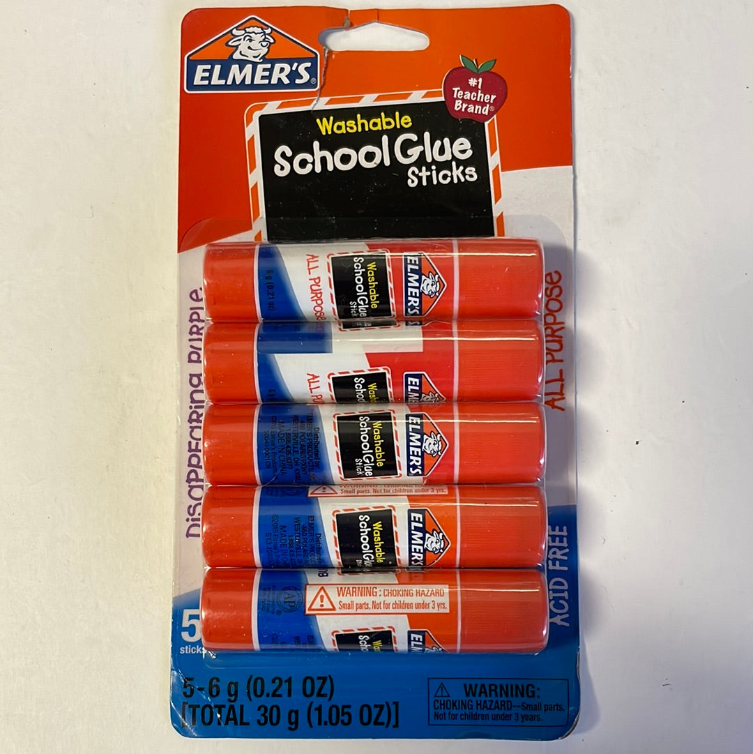 Elmer’s School Glue Sticks, 5 Ct